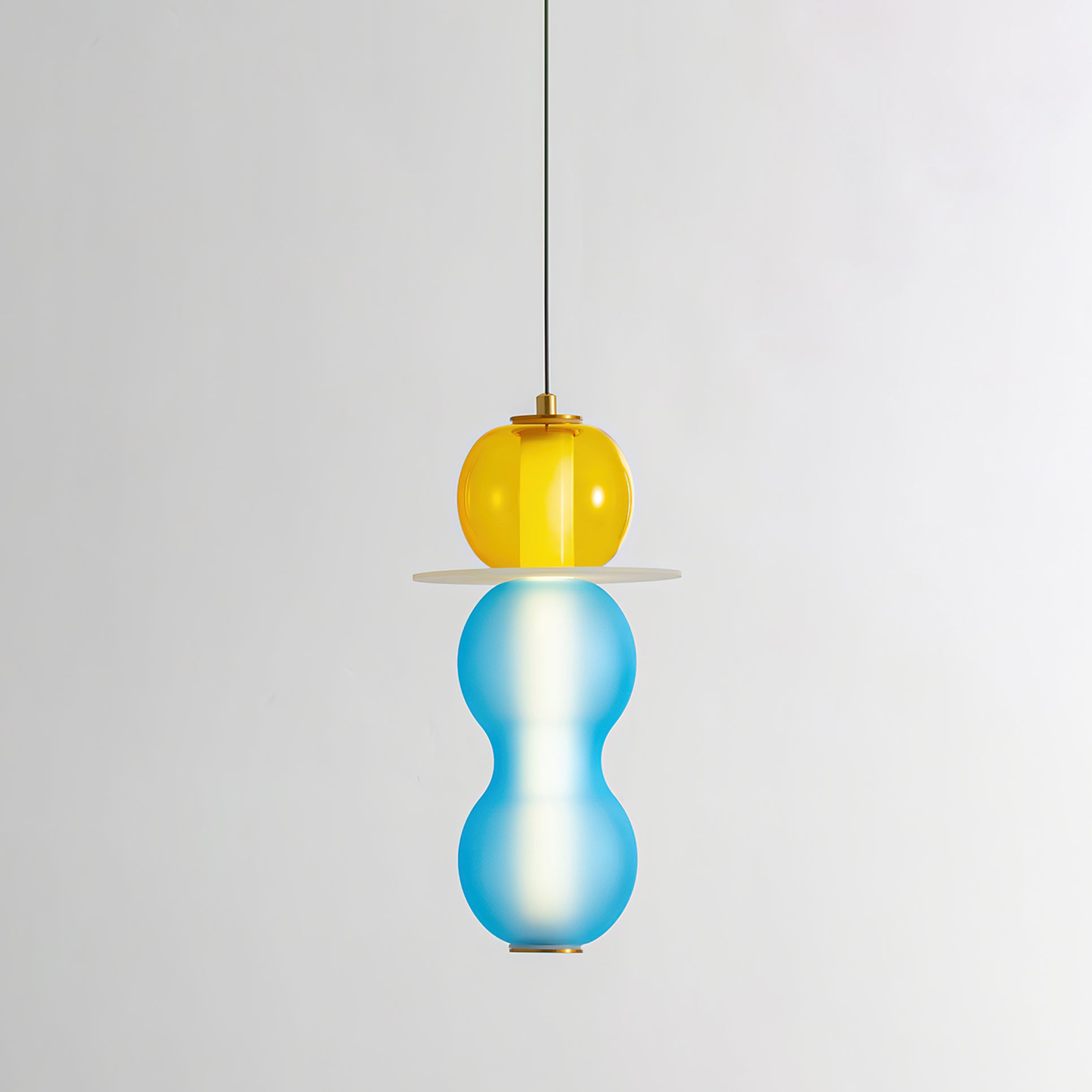 Lustra Suspension en Verre Coloré Moderne - Neutralighting