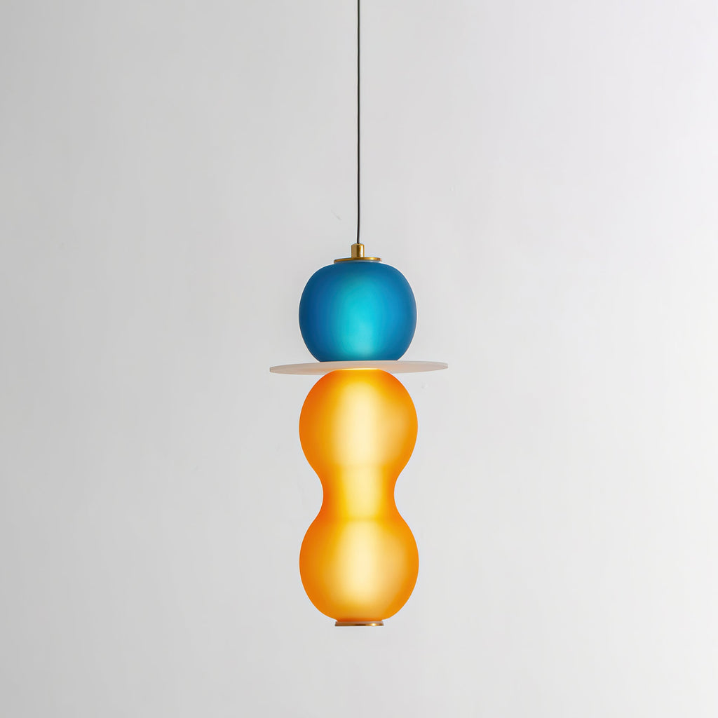 Lustra Suspension en Verre Coloré Moderne - Neutralighting