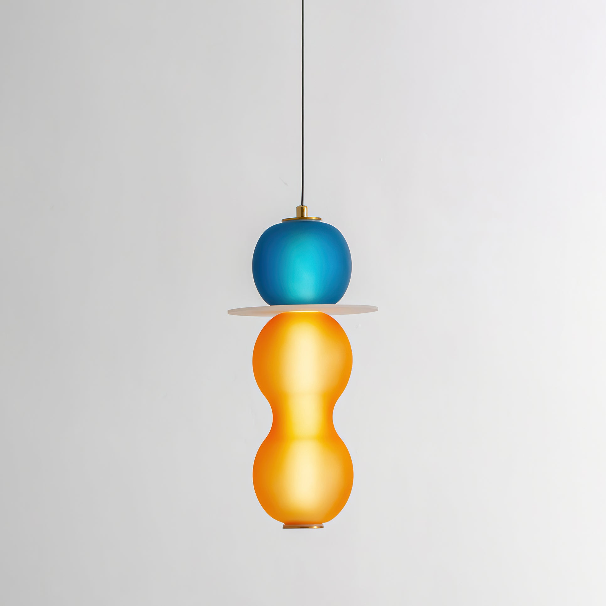 Lustra Suspension en Verre Coloré Moderne - Neutralighting
