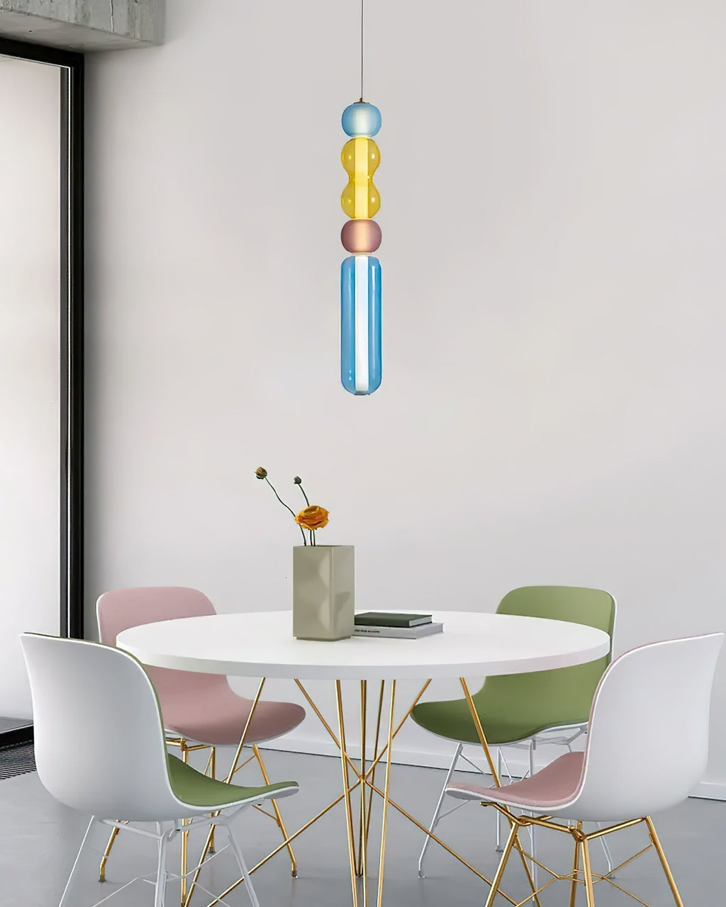 Lustra Suspension en Verre Coloré Moderne - Neutralighting