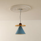 Riva Lampe Pendentive Conique Rayée Ludique Vibrante - Neutralighting