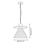 Riva Lampe Pendentive Conique Rayée Ludique Vibrante - Neutralighting