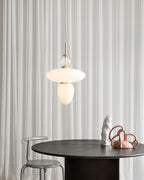 Orbelin Lampe Suspension en Verre et Laiton - Neutralighting