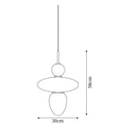 Orbelin Lampe Suspension en Verre et Laiton - Neutralighting