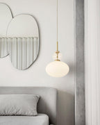 Orbelin Lampe Suspension en Verre et Laiton - Neutralighting