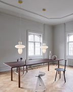Orbelin Lampe Suspension en Verre et Laiton - Neutralighting