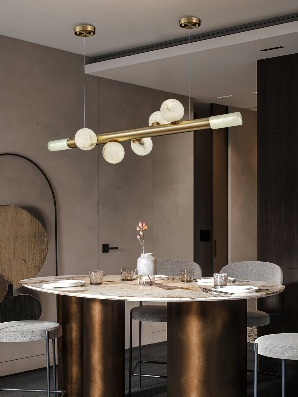 Avaros Suspension Moderne Minimaliste Alabastre - Neutralighting