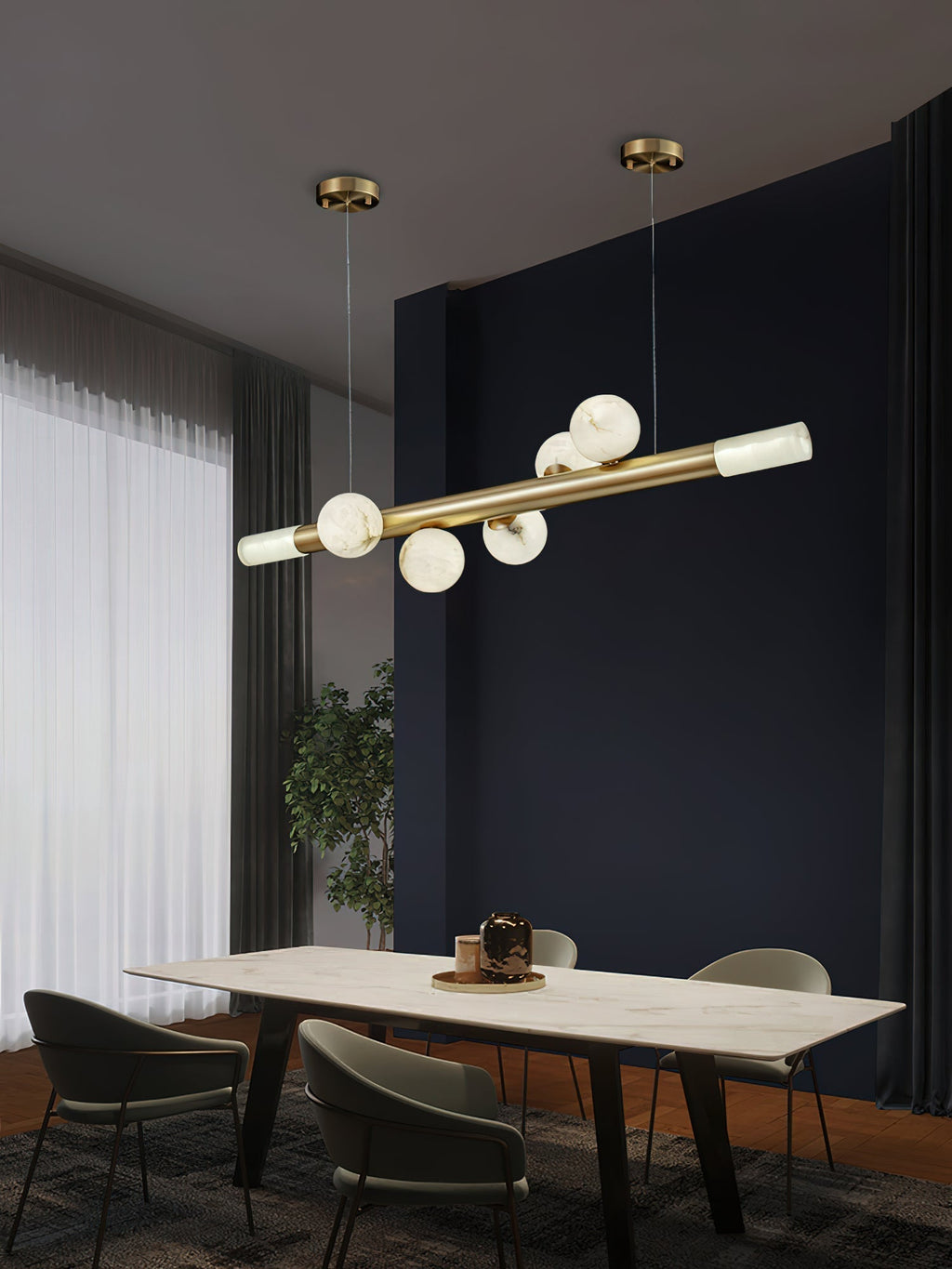 Avaros Suspension Moderne Minimaliste Alabastre - Neutralighting