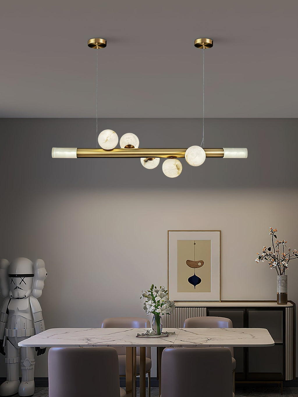 Avaros Suspension Moderne Minimaliste Alabastre - Neutralighting