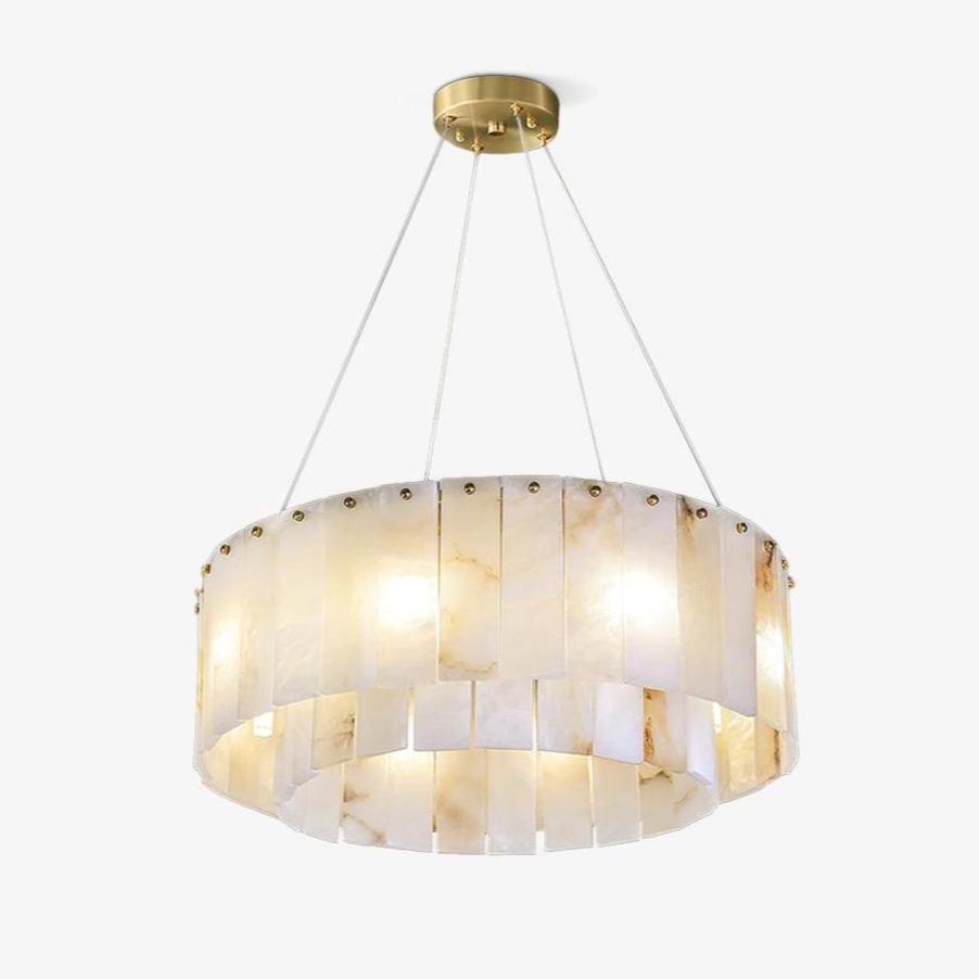 Zelaean Albâtre Ronde Pendentif Lumière - Neutralighting