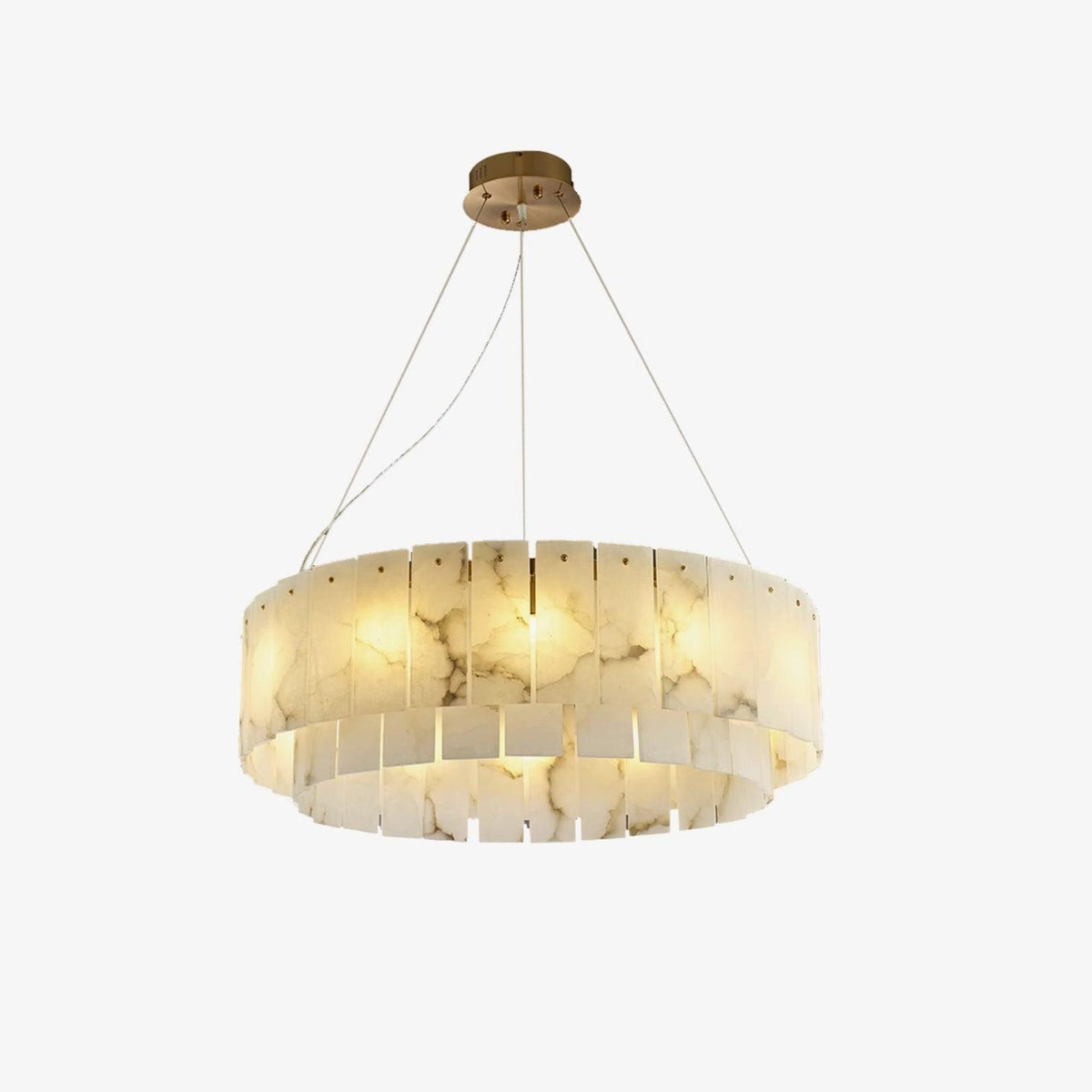 Zelaean Albâtre Ronde Pendentif Lumière - Neutralighting