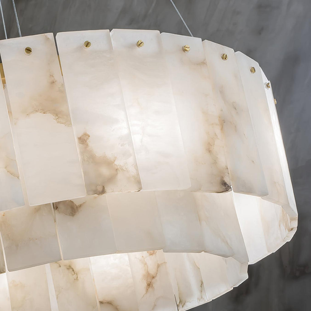 Zelaean Albâtre Ronde Pendentif Lumière - Neutralighting