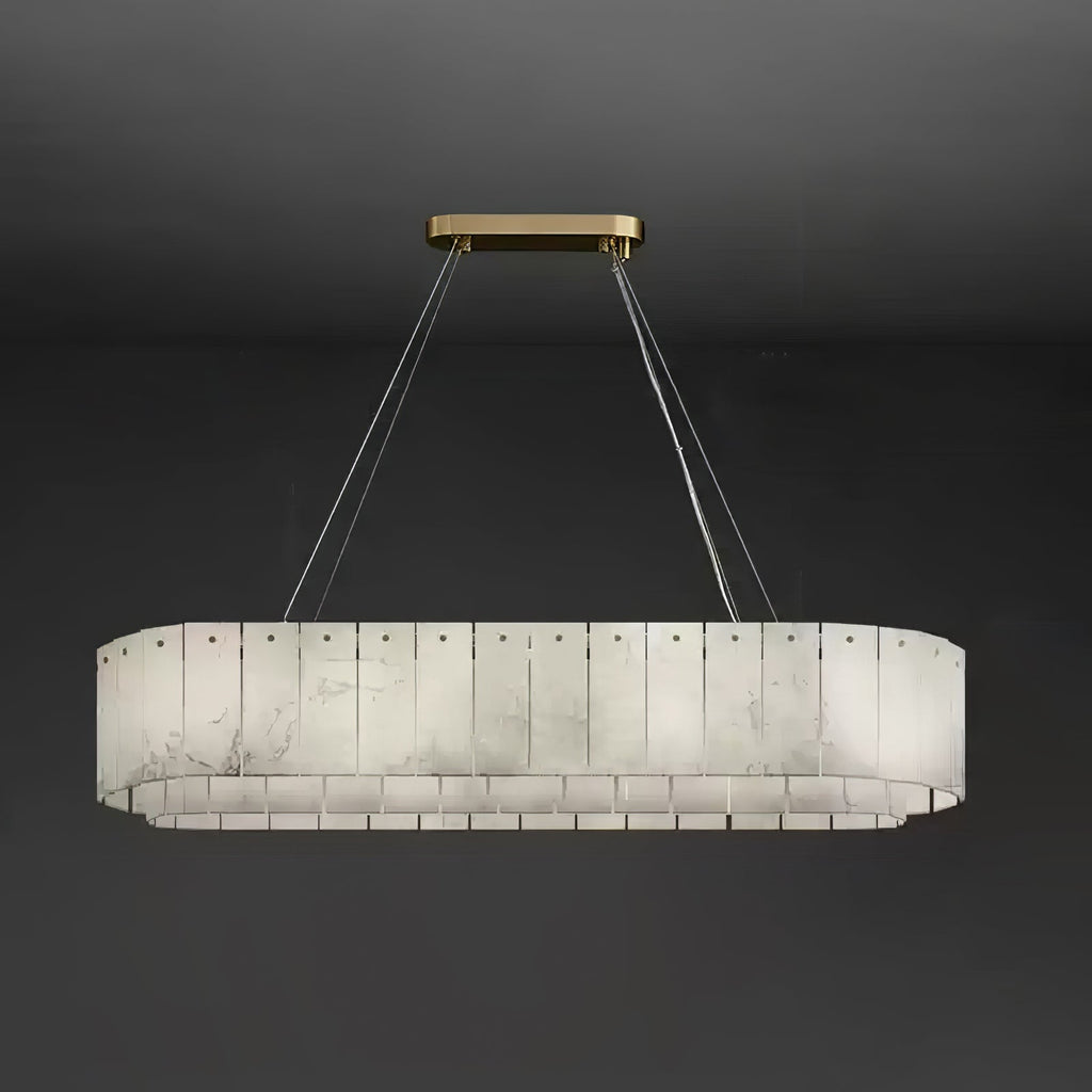 Zelaean Albâtre Ronde Pendentif Lumière - Neutralighting