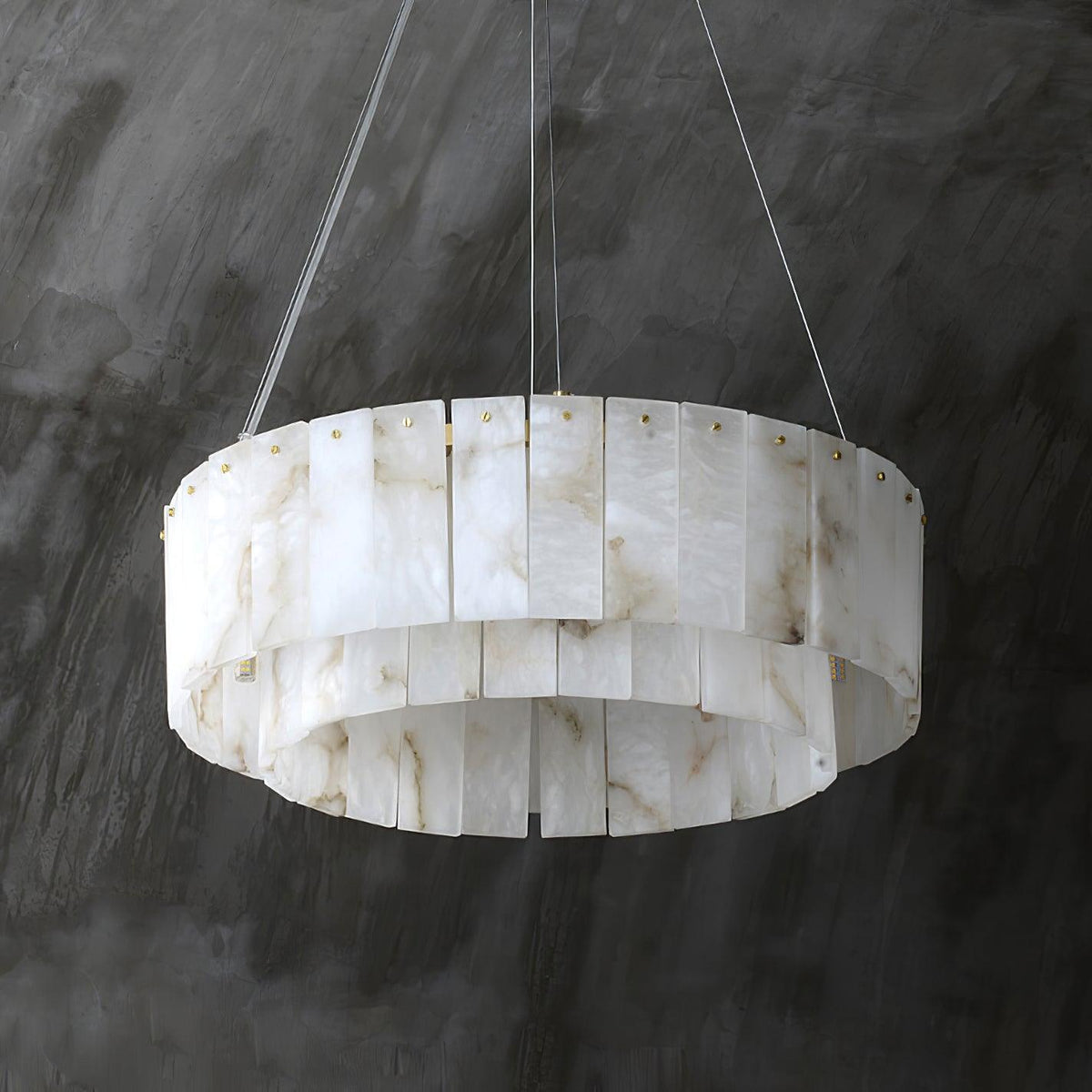 Zelaean Albâtre Ronde Pendentif Lumière - Neutralighting