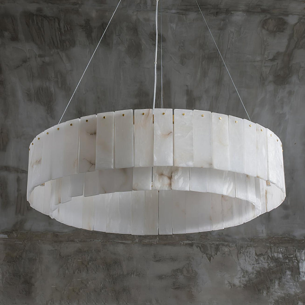 Zelaean Albâtre Ronde Pendentif Lumière - Neutralighting