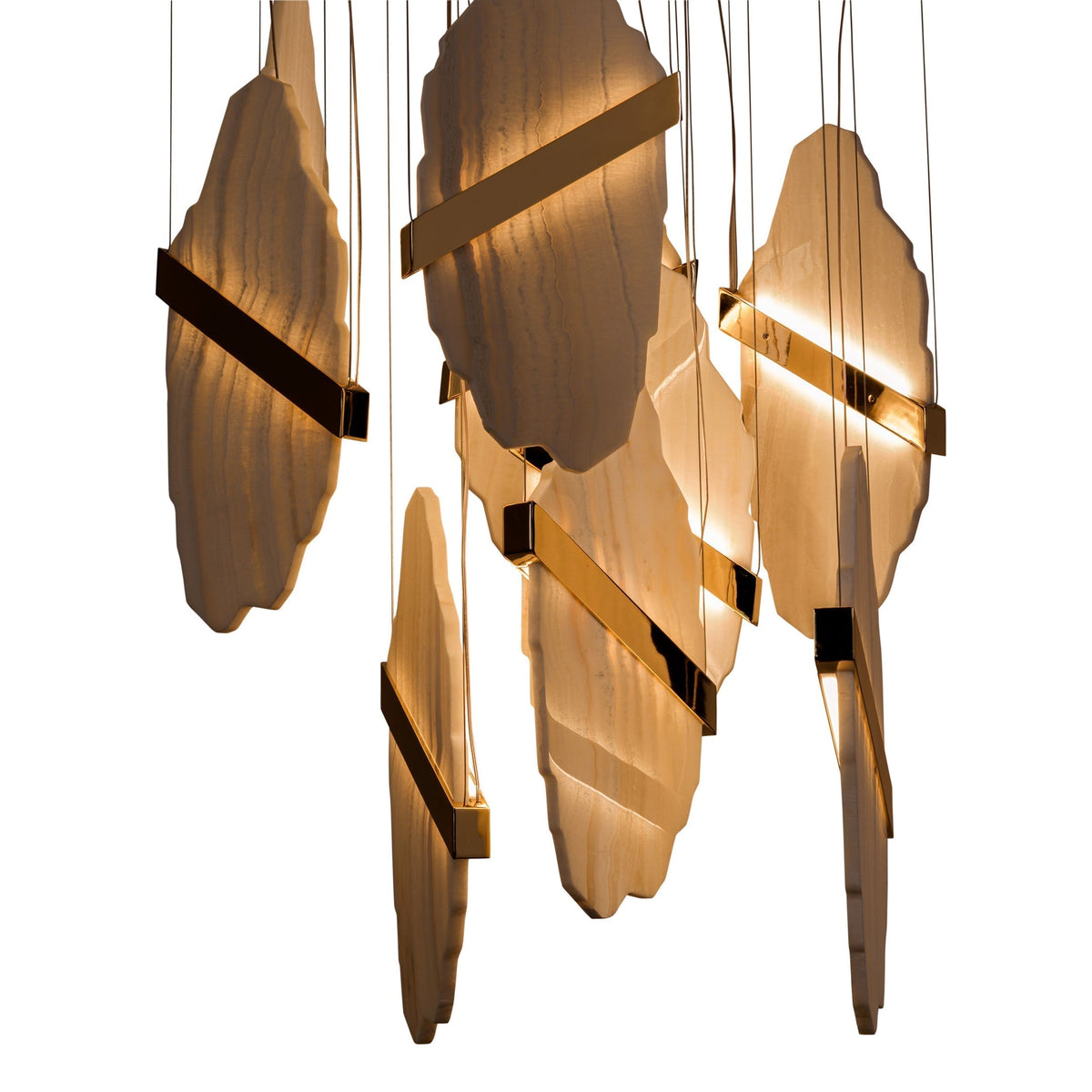 Olraeos Lustre Élégance Métal Roche Jade - Neutralighting