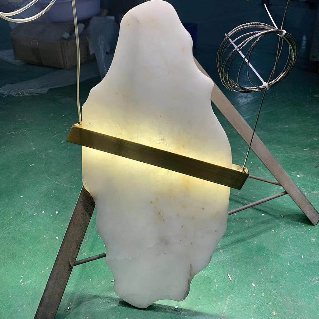 Olraeos Lustre Élégance Métal Roche Jade - Neutralighting