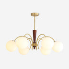 Veslo Lustre Globe en Laiton et Bois - Neutralighting