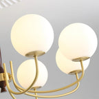 Veslo Lustre Globe en Laiton et Bois - Neutralighting