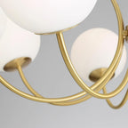Veslo Lustre Globe en Laiton et Bois - Neutralighting