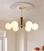 Veslo Lustre Globe en Laiton et Bois - Neutralighting