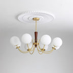 Veslo Lustre Globe en Laiton et Bois - Neutralighting