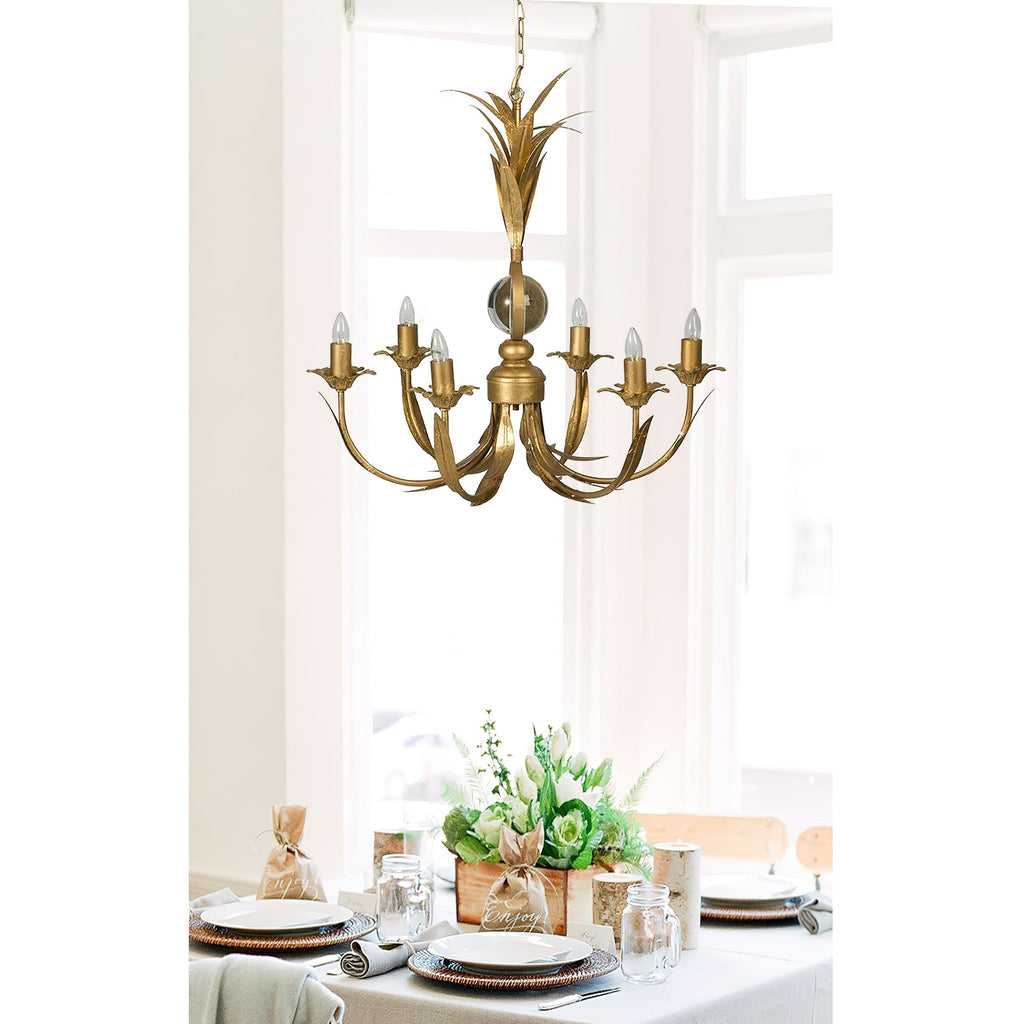 Zamarir Lustre Industriel Vintage Métal 6 Lumières - Neutralighting