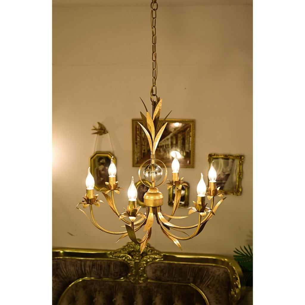 Zamarir Lustre Industriel Vintage Métal 6 Lumières - Neutralighting