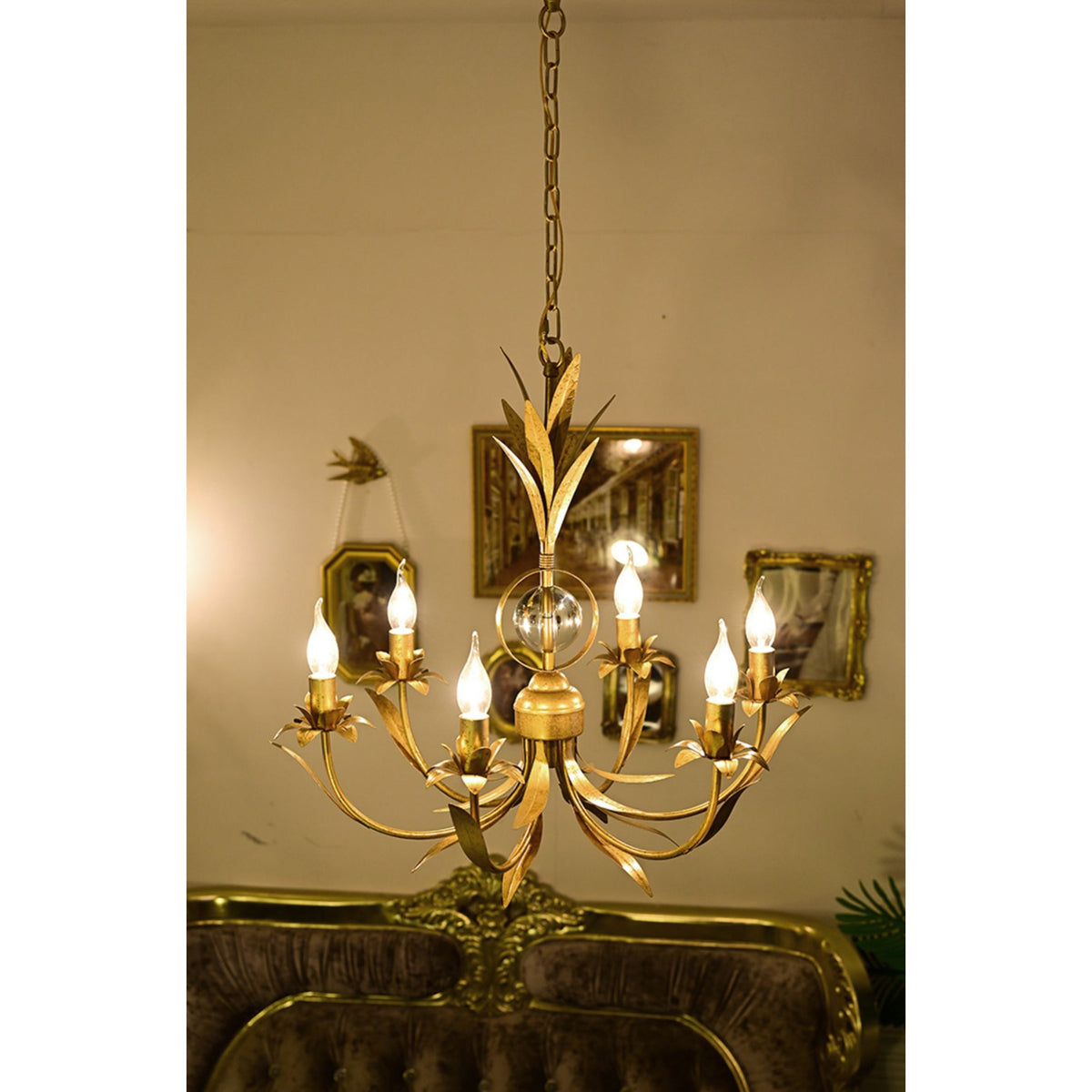 Zamarir Lustre Industriel Vintage Métal 6 Lumières - Neutralighting