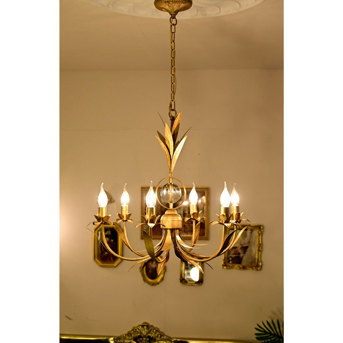 Zamarir Lustre Industriel Vintage Métal 6 Lumières - Neutralighting
