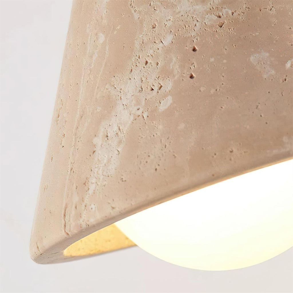 Riita Applique Murale en Travertin en Forme de Cone Triangulaire - Neutralighting