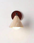 Riita Applique Murale en Travertin en Forme de Cone Triangulaire - Neutralighting