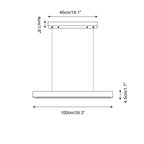 Delya Suspension Linéaire en Travertin - Neutralighting