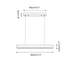 Delya Suspension Linéaire en Travertin - Neutralighting