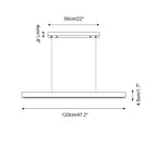 Delya Suspension Linéaire en Travertin - Neutralighting