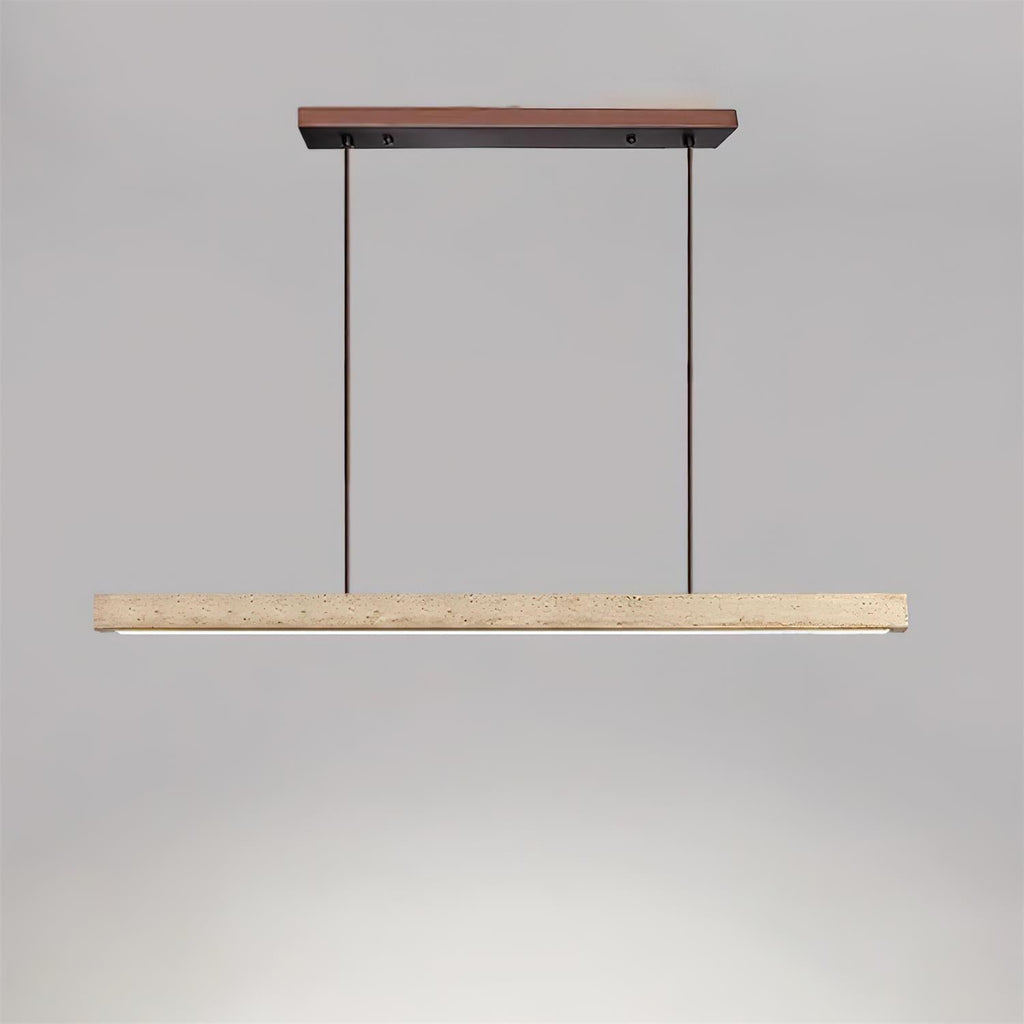 Delya Suspension Linéaire en Travertin - Neutralighting
