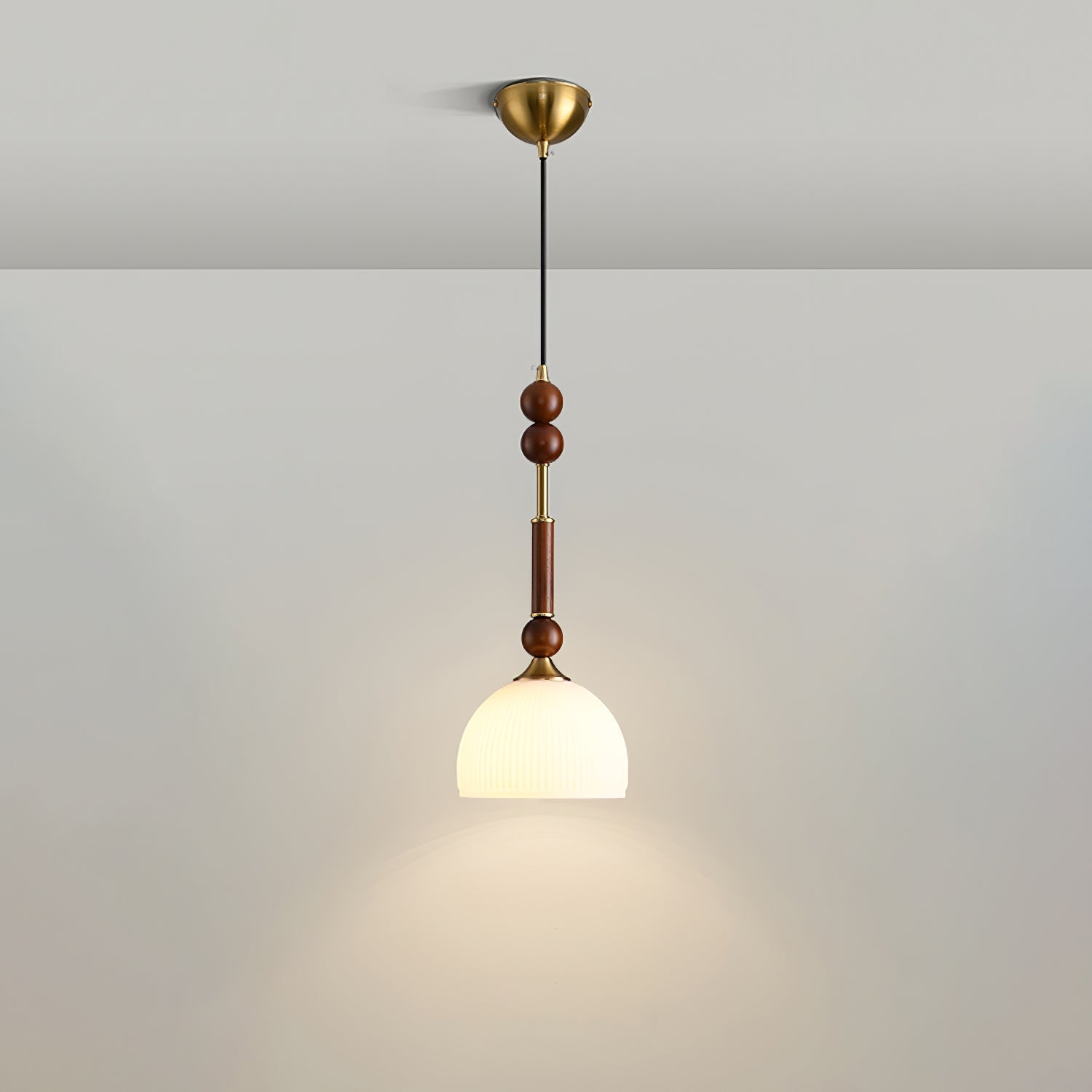 AmberGlow Suspension en Bois Vintage - Neutralighting