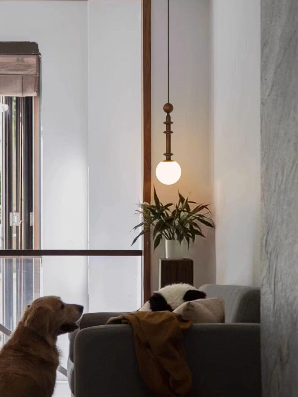 Vesera Suspension industrielle en bois - Neutralighting