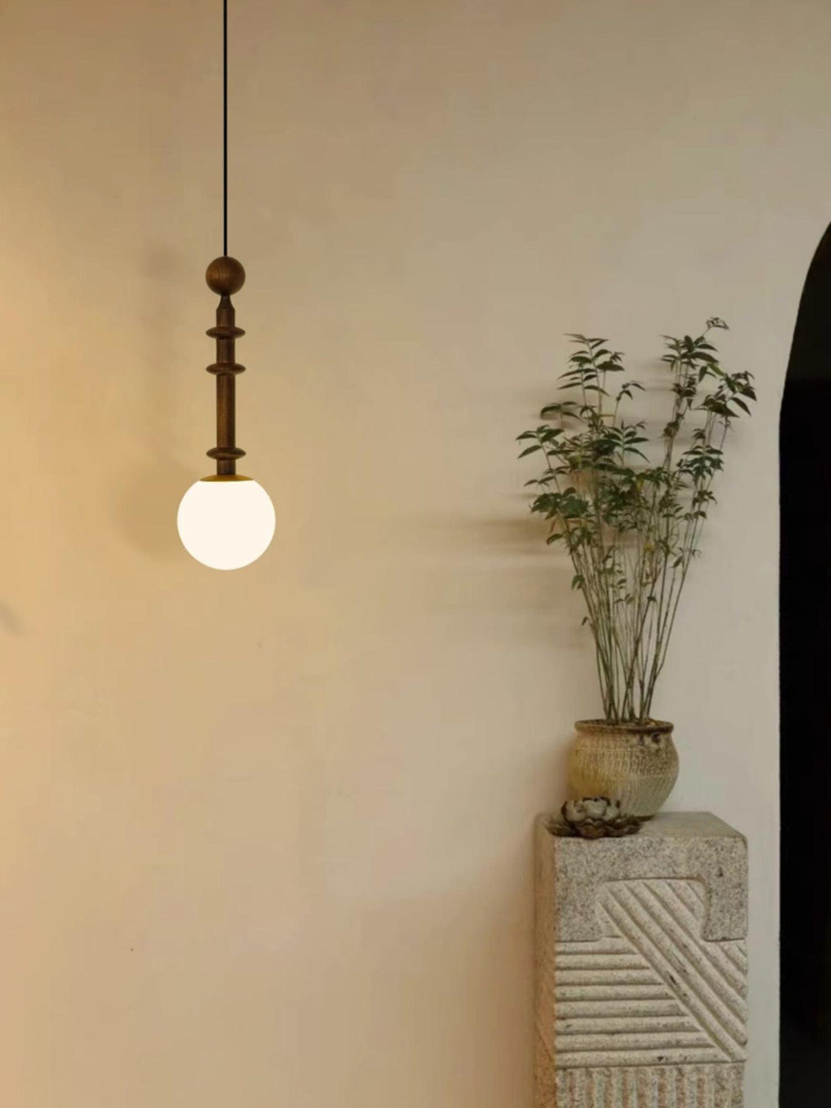 Vesera Suspension industrielle en bois - Neutralighting