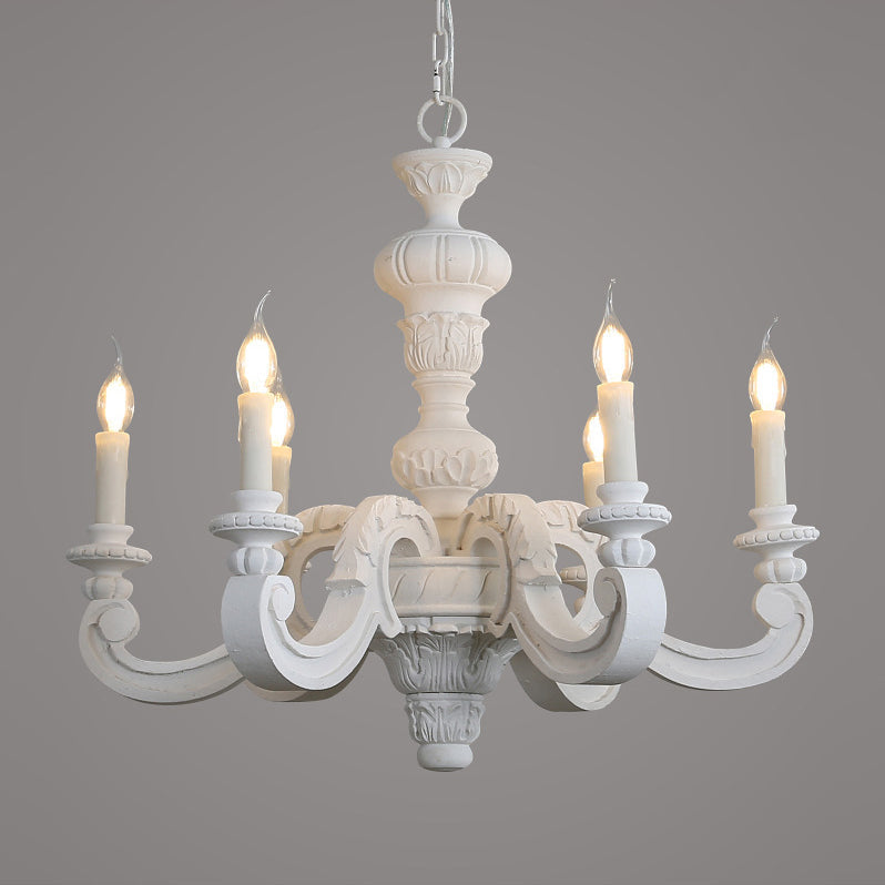 Olrinila Lustre en Bois Sculpté à la Main Pilier Romain - Neutralighting