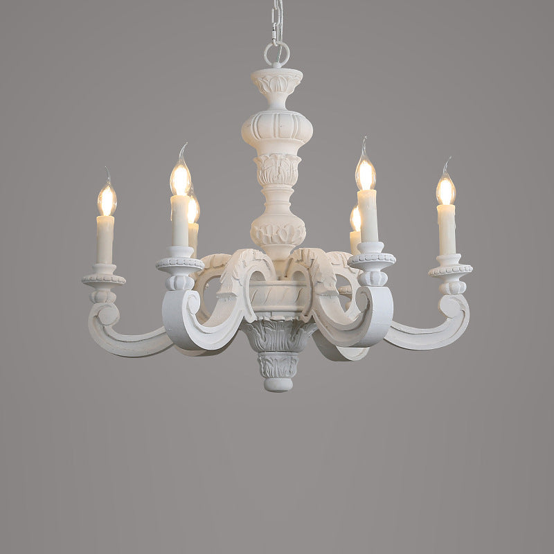 Olrinila Lustre en Bois Sculpté à la Main Pilier Romain - Neutralighting