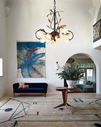 Giulia Lustre Verre Floral Élégance Romantique - Neutralighting