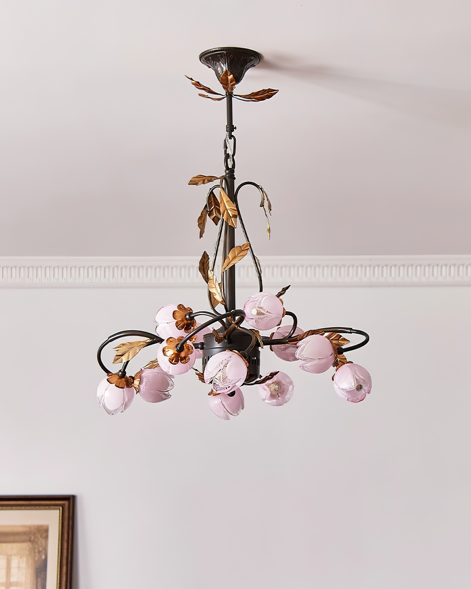 Giulia Lustre Pétales Pêche Branches Florales - Neutralighting