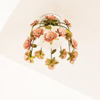 Pavo Plafonnier Romantique en Verre Fleur - Neutralighting