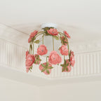 Pavo Plafonnier Romantique en Verre Fleur - Neutralighting