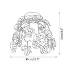 Pavo Plafonnier Romantique en Verre Fleur - Neutralighting