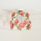 Pavo Plafonnier Romantique en Verre Fleur - Neutralighting