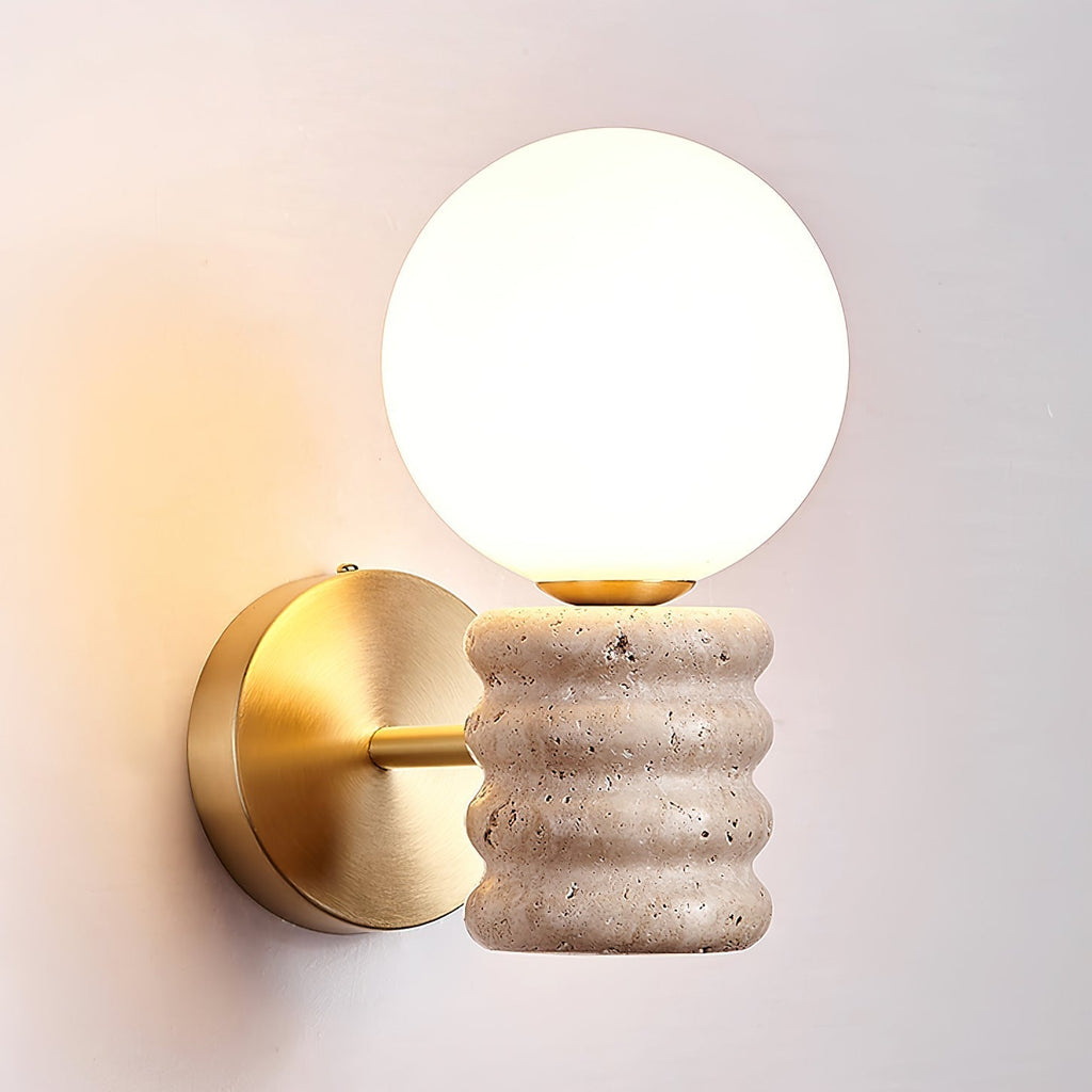 Zevelara Applique Murale Empilée en Travertin - Neutralighting