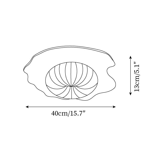 Virelli Lampe de Plafond Disque en Résine Découpé Intérieurs Ludiques - Neutralighting