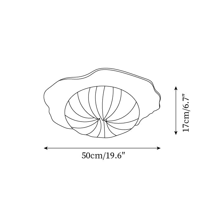 Virelli Lampe de Plafond Disque en Résine Découpé Intérieurs Ludiques - Neutralighting